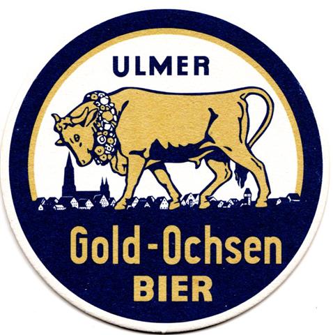 ulm ul-bw gold ochsen ochse 5a (rund200-sehr dnner rand-dunkelblaugold) 